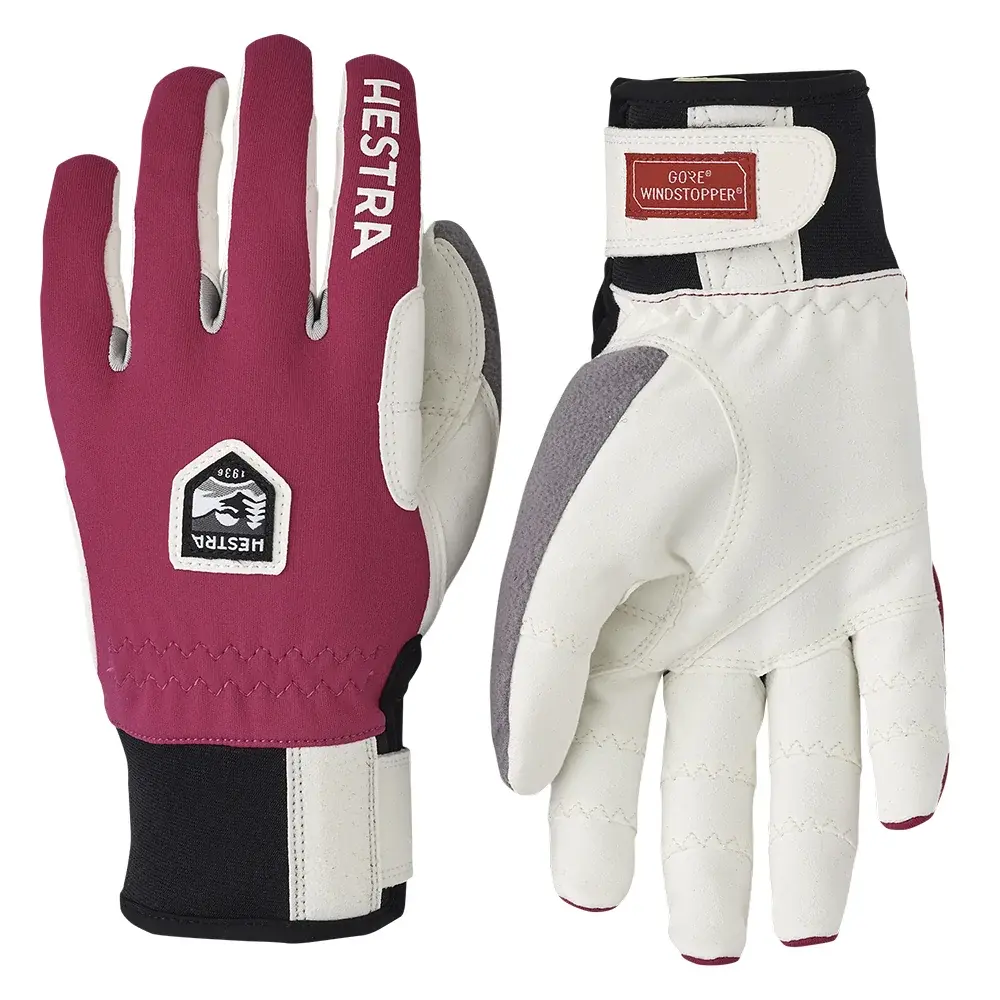 Rękawiczki do biegania Hestra Ergo Grip Windstopper Race Fuchsia