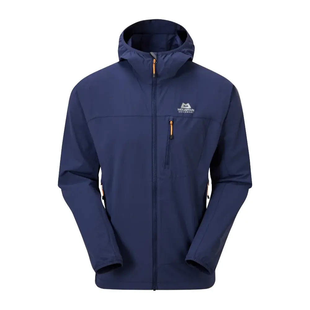 Mountain Equipment Kurtka Mountain Equipment Echo Hooded Jacket | Medieval Blue