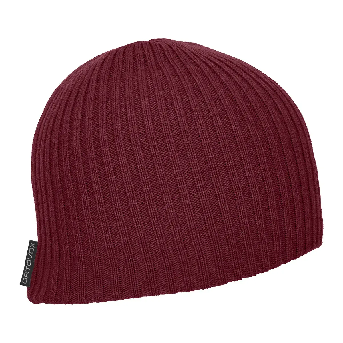 Ortovox Czapka Ortovox Double Rib Logo Beanie Dark blood