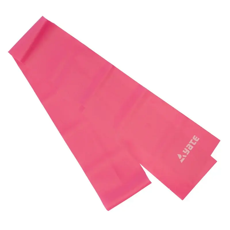 Taśma do ćwiczeń Yate Fit Band 120 x 12 cm średnio sztywny, czerwony