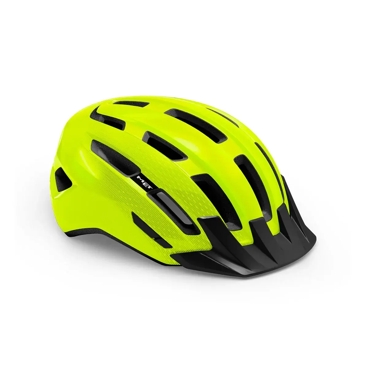 Kask rowerowy MET Downtown odblask żółty