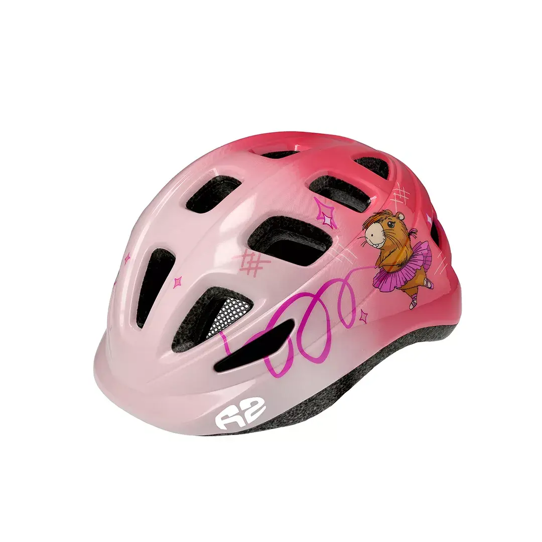R2 Kask rowerowy R2 BUNNY pudroworóżowy, XS:48-52cm
