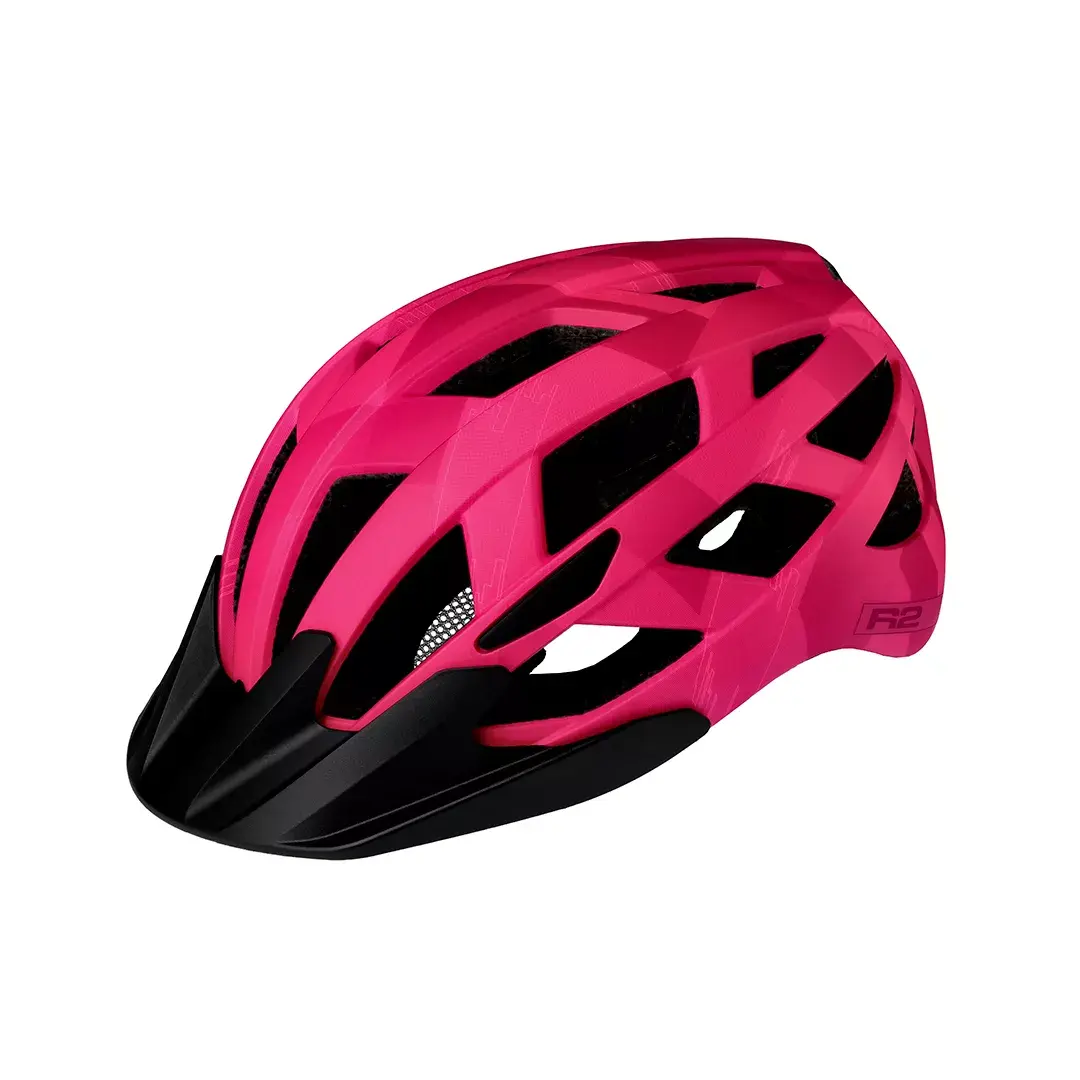 R2 Kask rowerowy R2 LUMEN JUNIOR różowy S:52-56cm