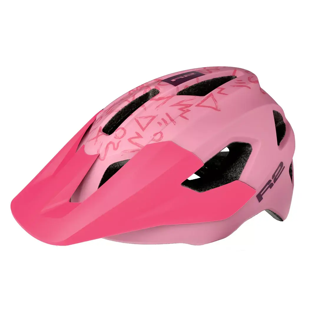 R2 Kask rowerowy R2 VORTEKS JUNIOR jasnoróżowy S:52-56cm