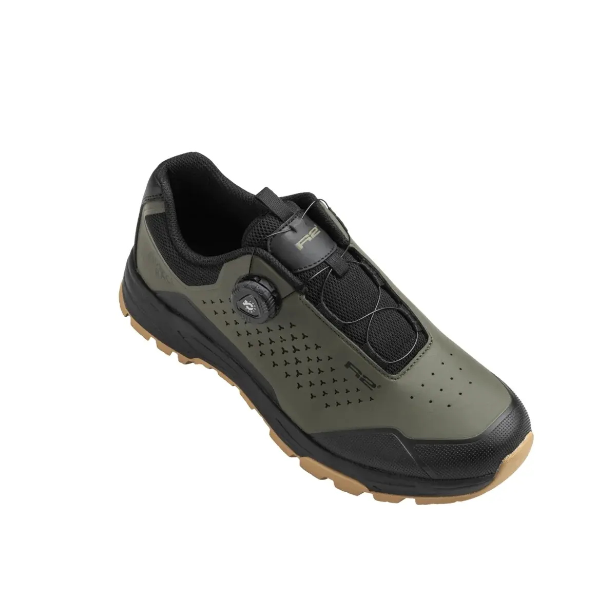 R2 Buty rowerowe R2 FORTEX oliwkowy zielony, czarny ATSH08D