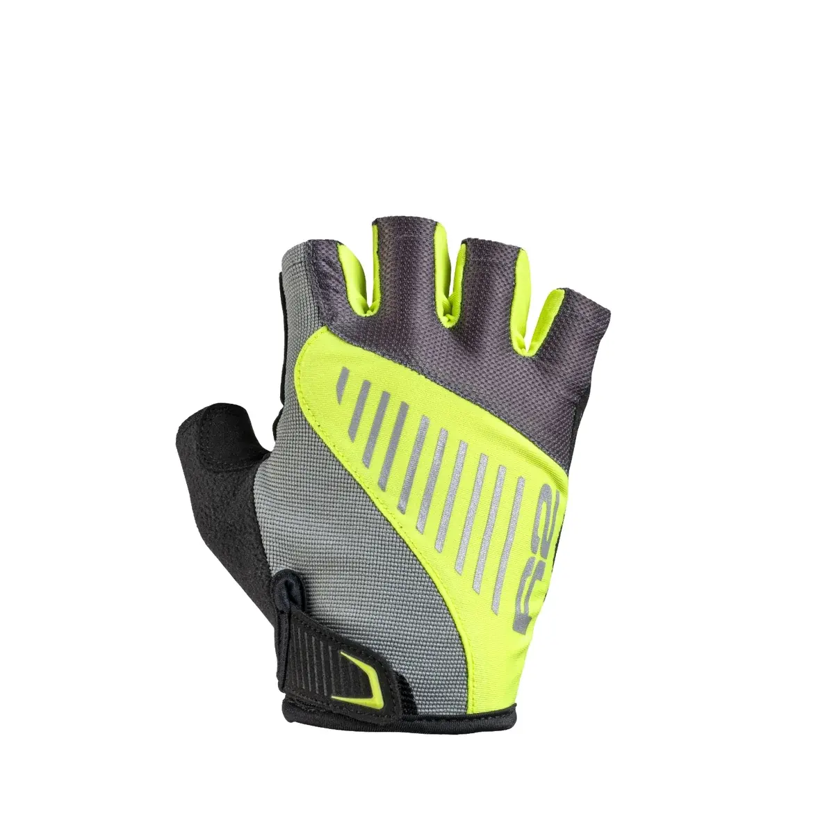 Rękawiczki rowerowe R2 Jasper neon żółty, szary