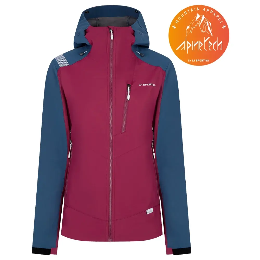 La Sportiva Kurtka damska La Sportiva ALPINE GUIDE SOFTSHELL JACKET red plum/opal