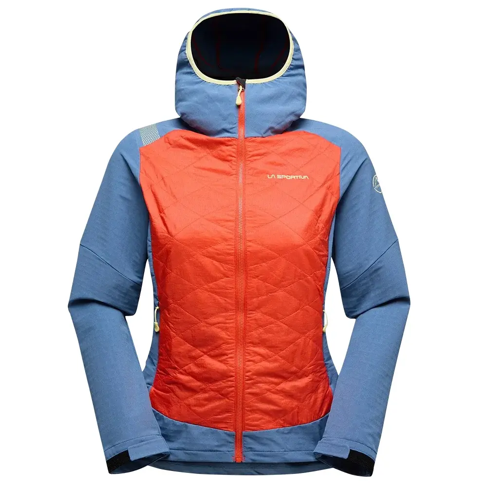 Kurtka damska La Sportiva KAP HYBRID HOODY cherry tomato/moonlight