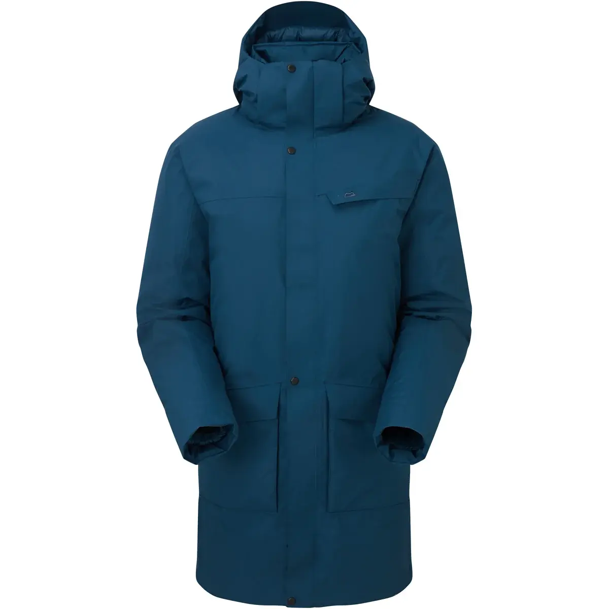 Kurtka puchowa długa damska Mountain Equipment W's Altai Parka Majolica blue