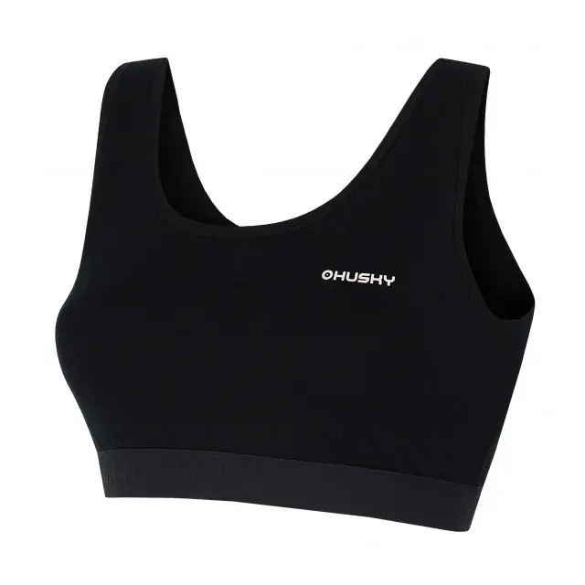 Biustonosz merino damski Husky MEBRA L black, rozmiar