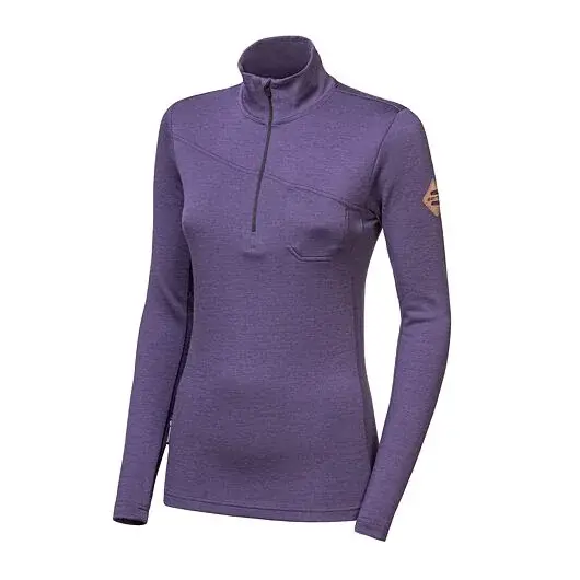 Sensor Bluza z długim rękawem damska Sensor MERINO EXTREME UP zip grape purple