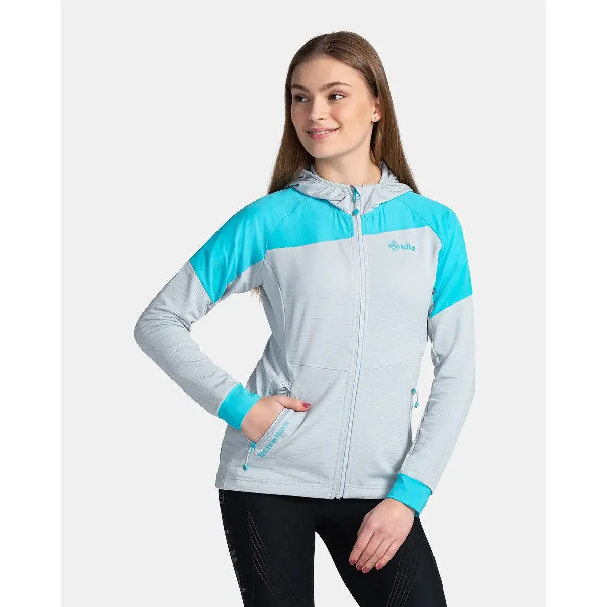 Kilpi Bluza polarowa damska Kilpi Memphis-W jasnoszary