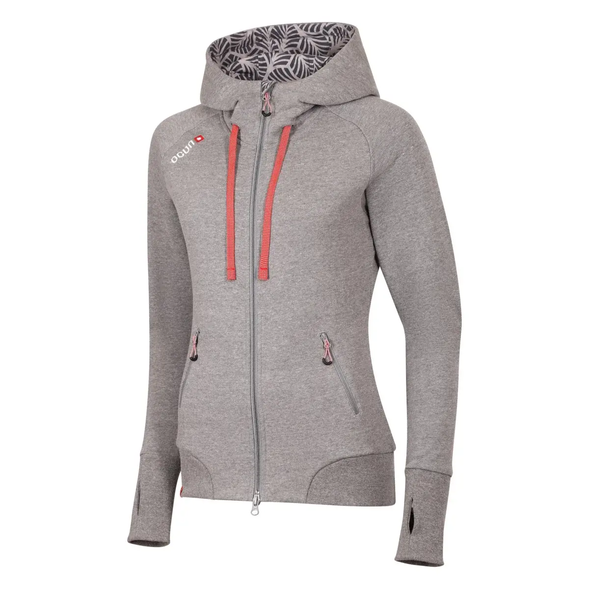 Ocún Bluza damska Ocún Hoodie Zipper Women grey paloma / silver scone