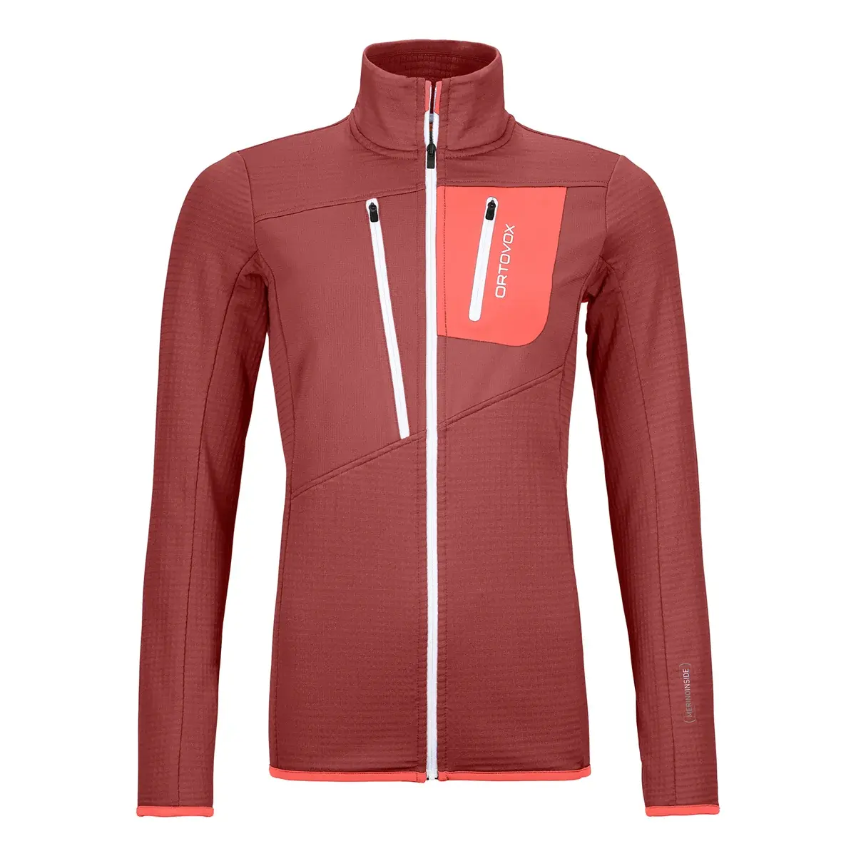 Ortovox Bluza polarowa damska Ortovox Fleece Grid Jacket Blush