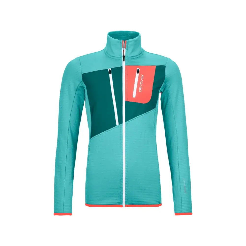 Bluza damska Ortovox Fleece Grid Jacket W ice waterfall