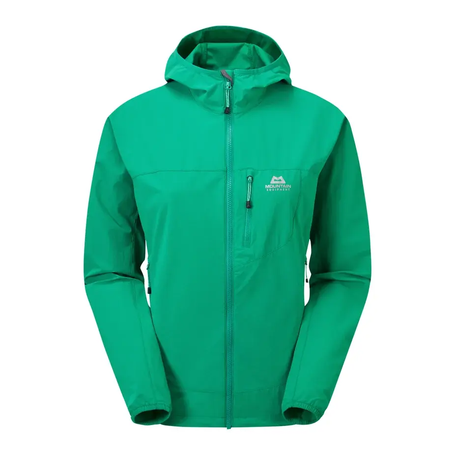 Mountain Equipment Kurtka softshellowa oddychająca damska Mountain Equipment Echo Hooded Jacket Deep green