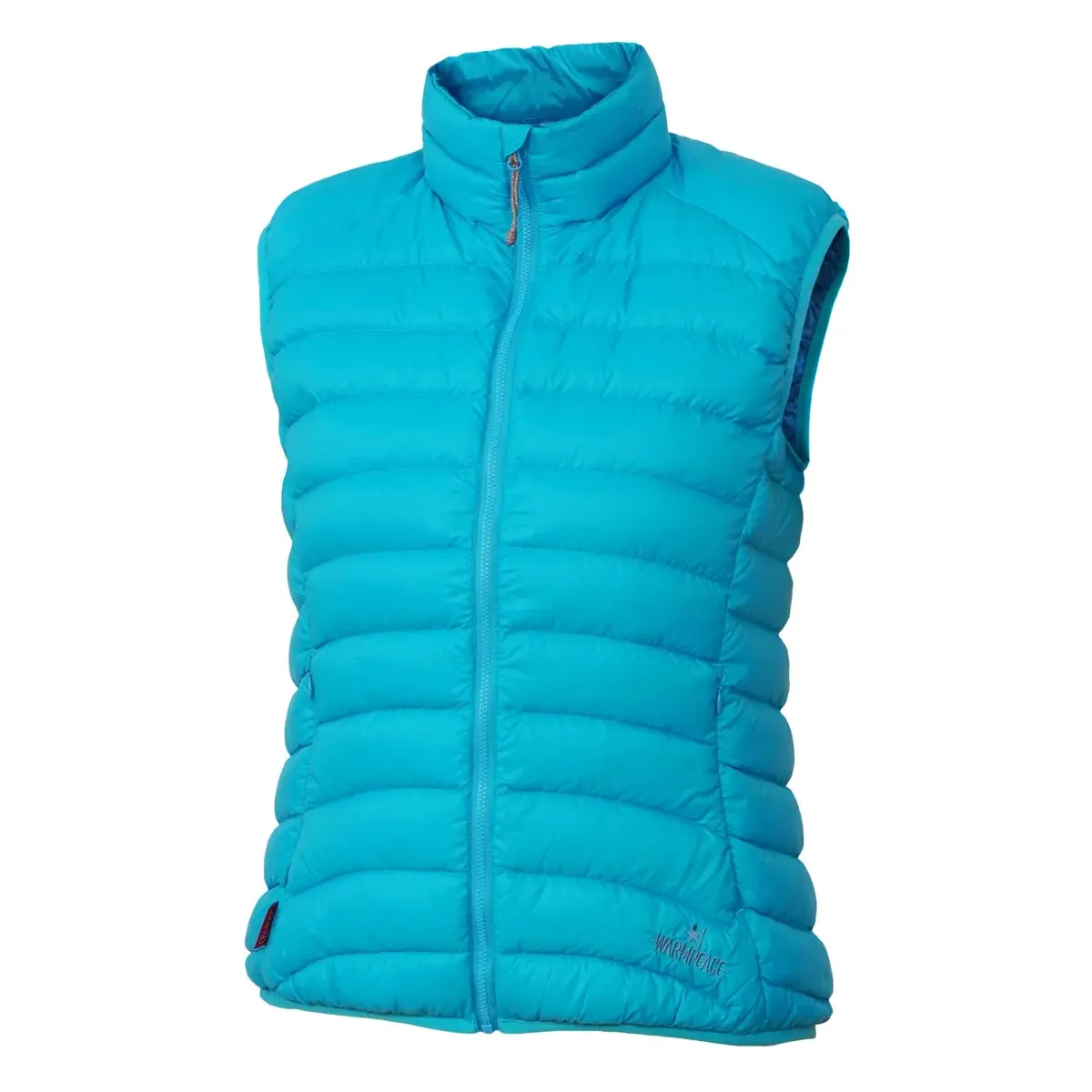 Warmpeace Kamizelka puchowa damska Warmpeace Swan Lady fresh blue/winter blue