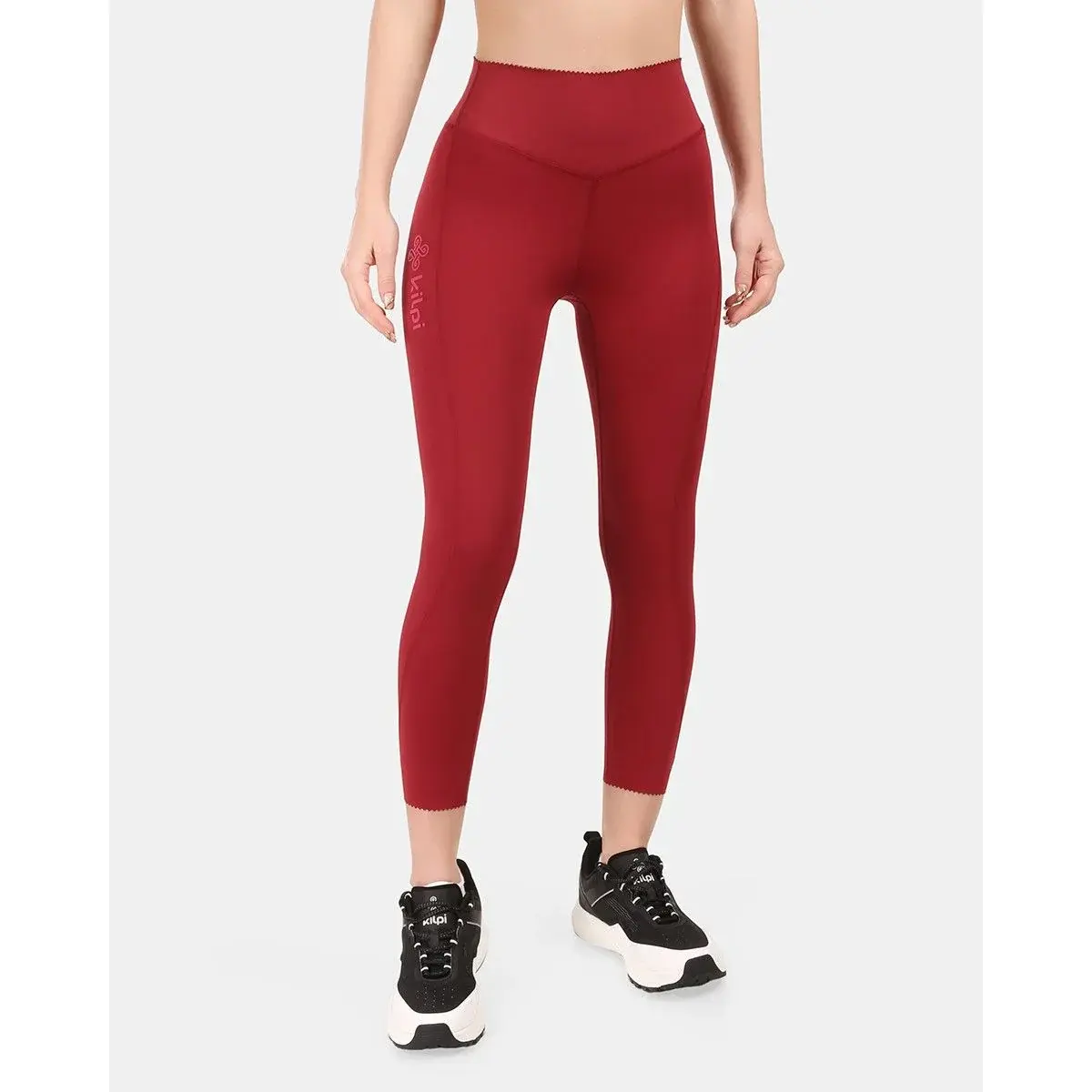 Legginsy 7/8 damskie Kilpi RIVIAN-W ciemnoczerwony