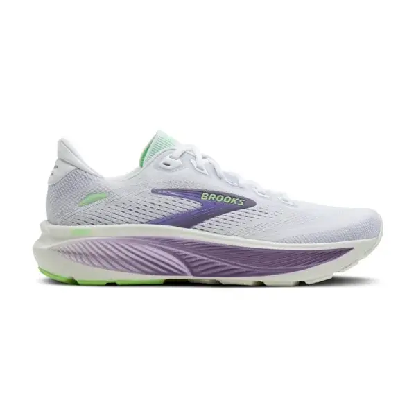 Brooks Buty do biegania damskie Brooks Ghost 18 W White/Purple Hebe/Green