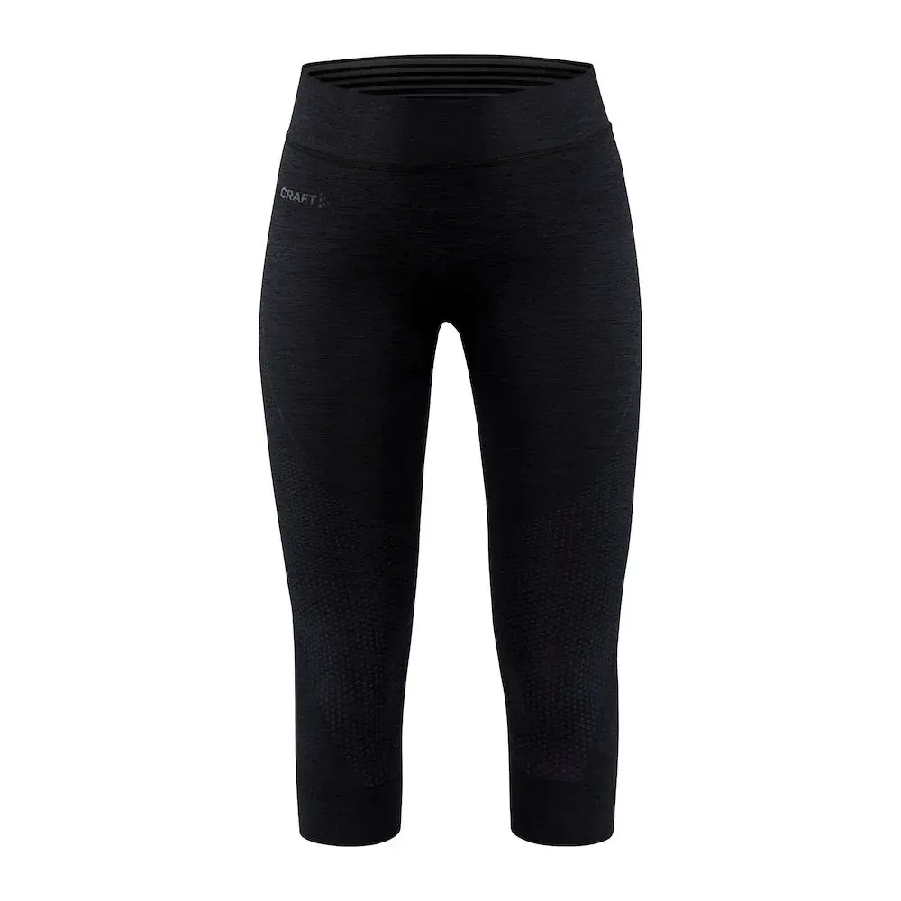 Craft Legginsy termoaktywne 3/4 damskie Craft CORE Dry Active Comfort czarny