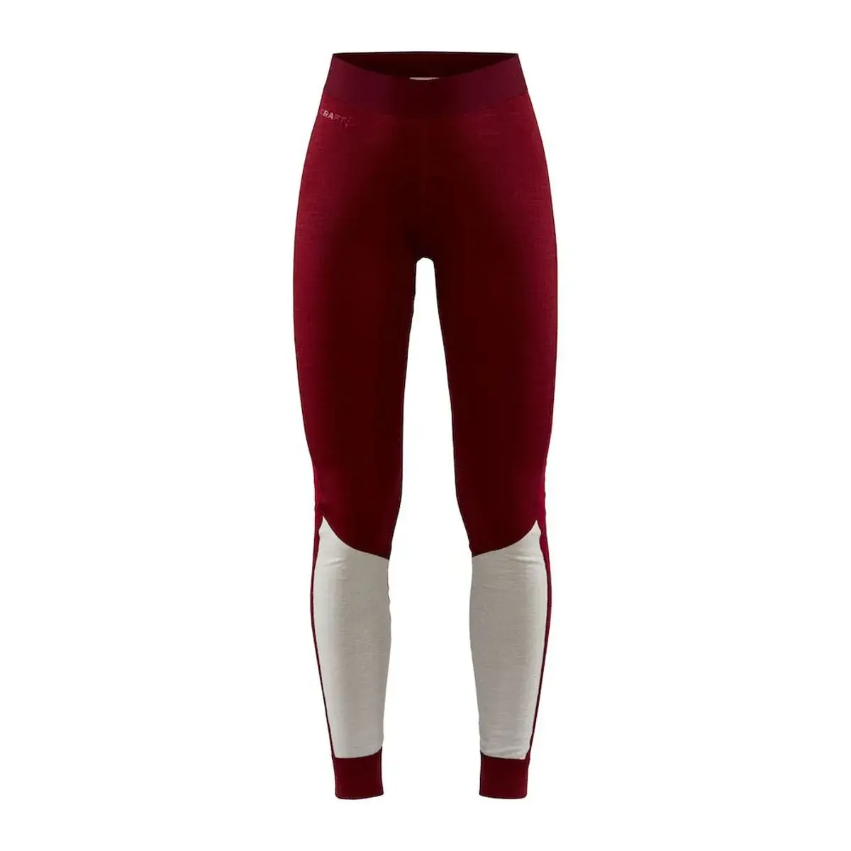 Craft Legginsy termoaktywne damskie Craft Nordic Wool czerwony