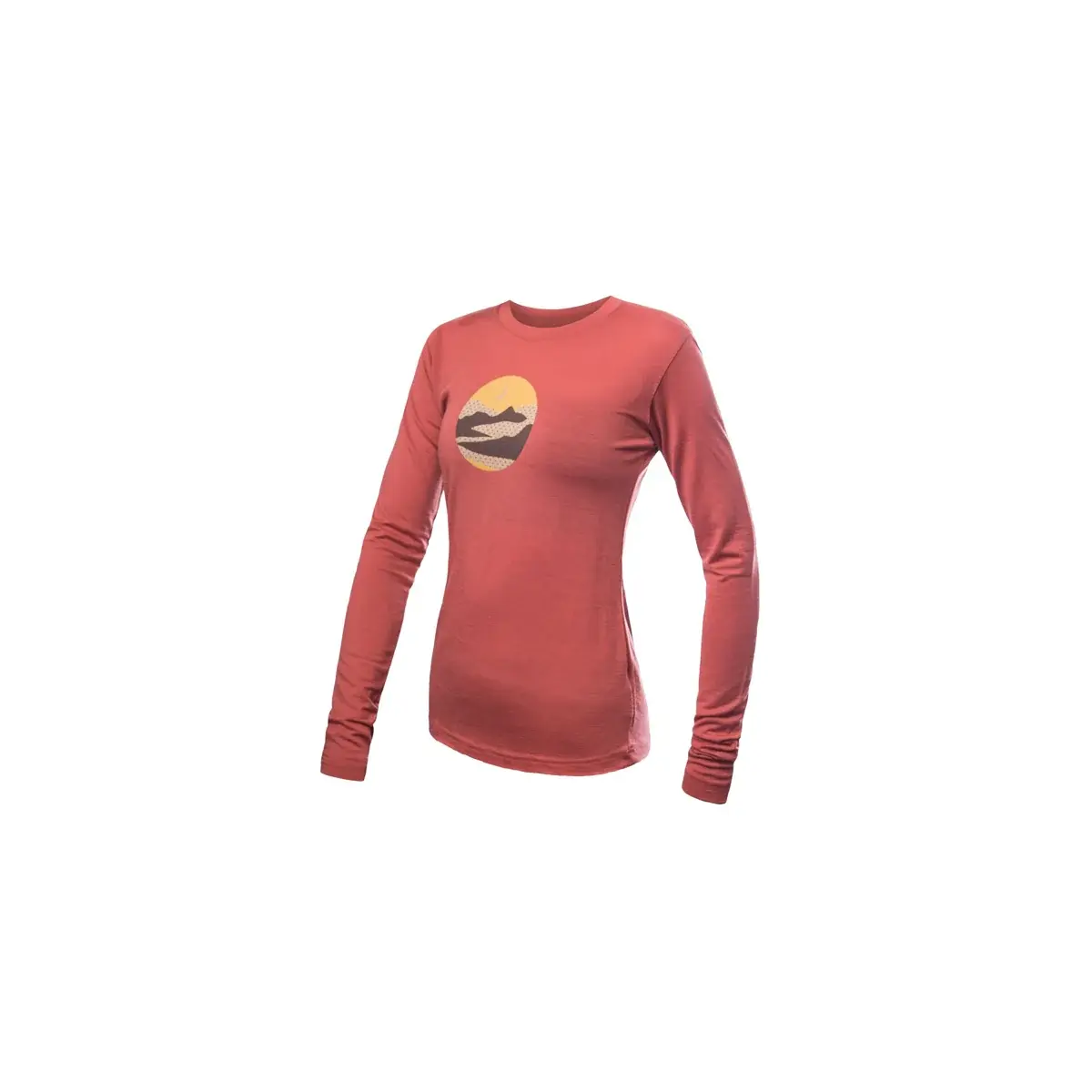 Sensor Koszulka termoaktywna z długim rękawem damska Sensor Merino Active Trigslav Terracotta