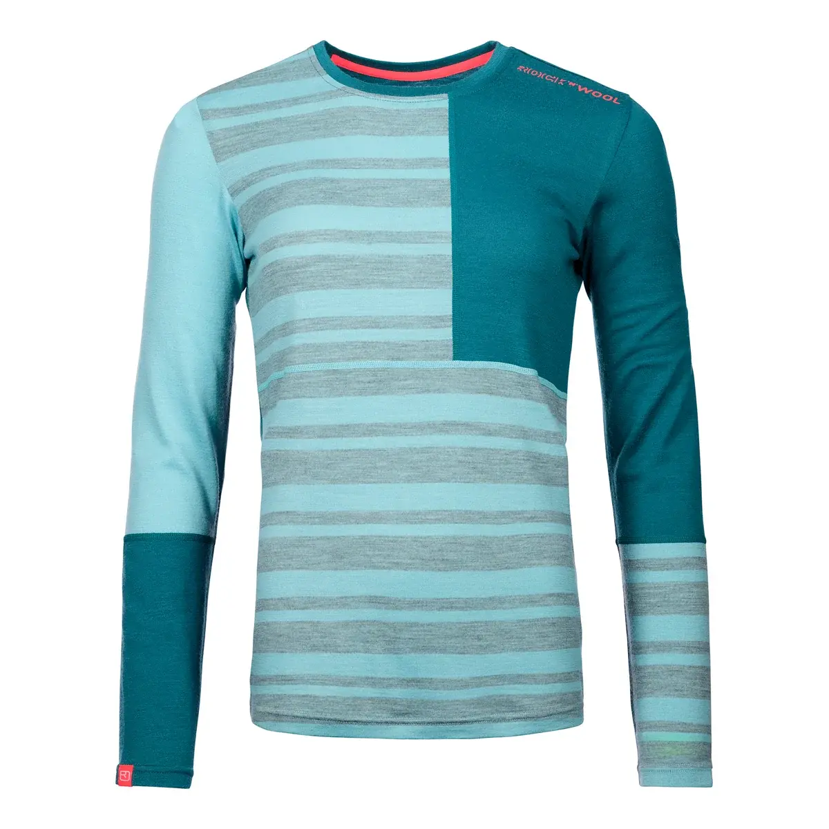 Ortovox Koszulka termoaktywna damska Ortovox 185 Rock'n'Wool Long Ice waterfall