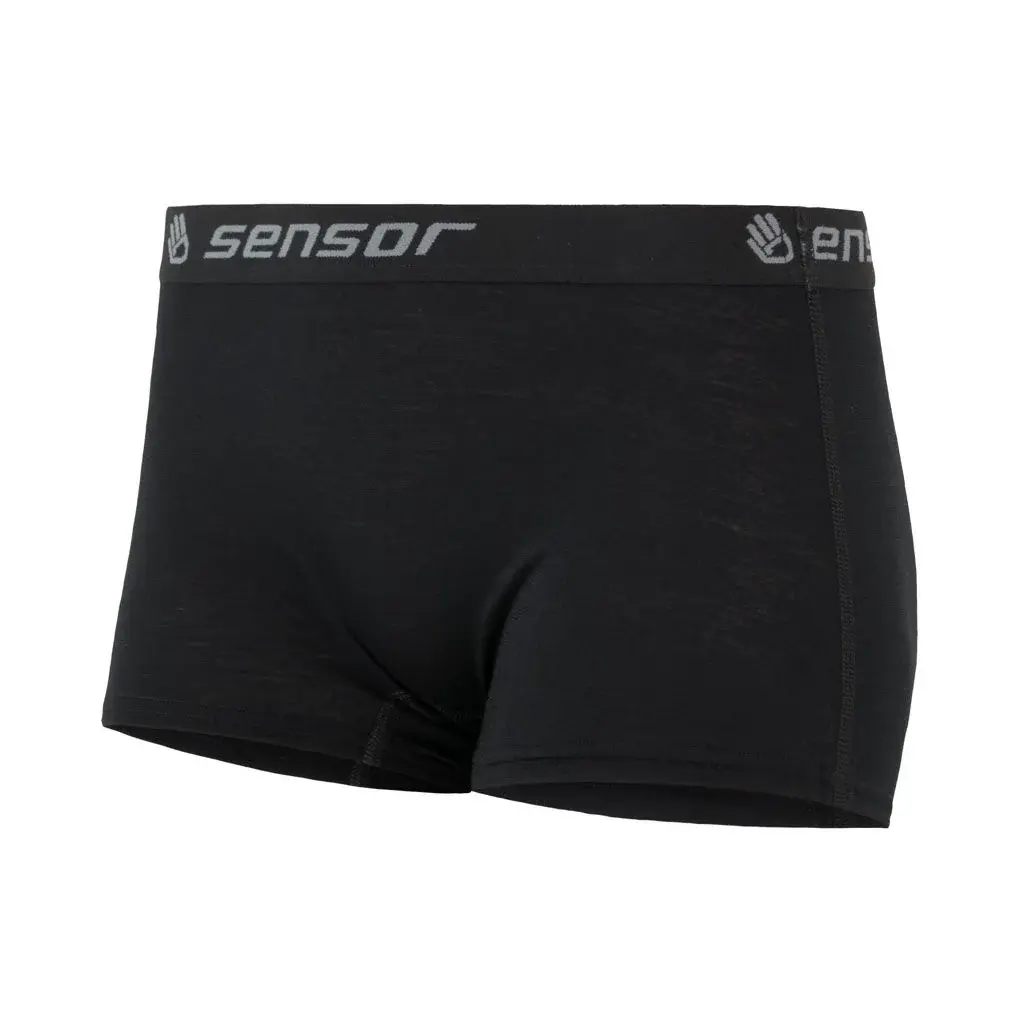 Sensor Bokserki damskie Sensor Merino Active czarny
