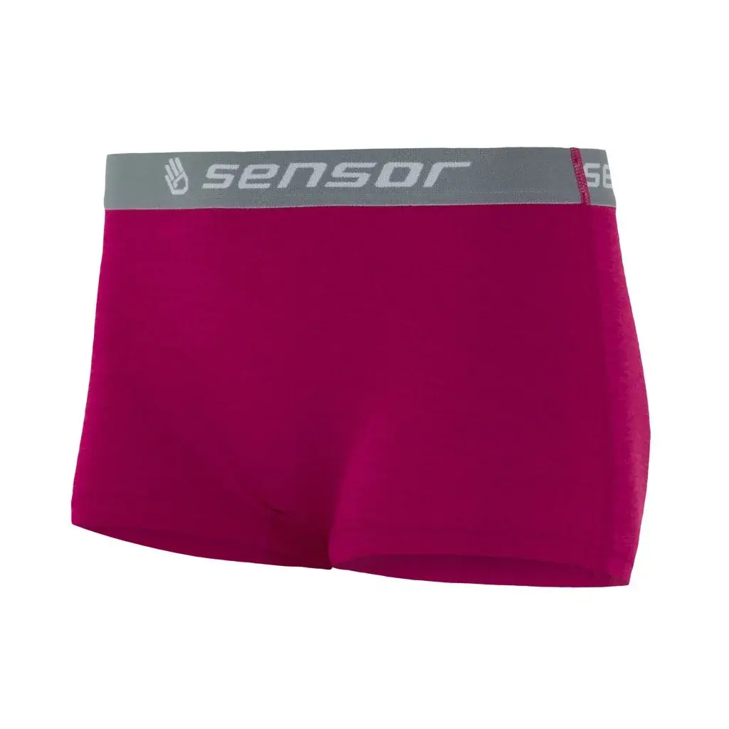 Sensor Bokserki damskie Sensor Merino Active lilla