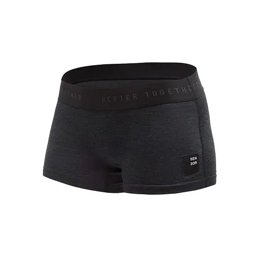 Sensor Bokserki damskie Sensor MERINO CORDURA czarny