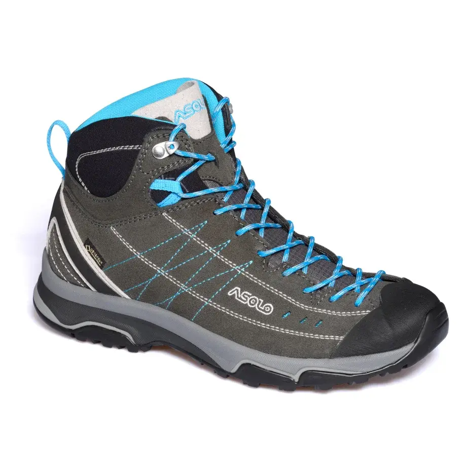 Asolo Buty za kostkę damskie Asolo Nucleon Mid GV ML graphite/silver/cyan/A772