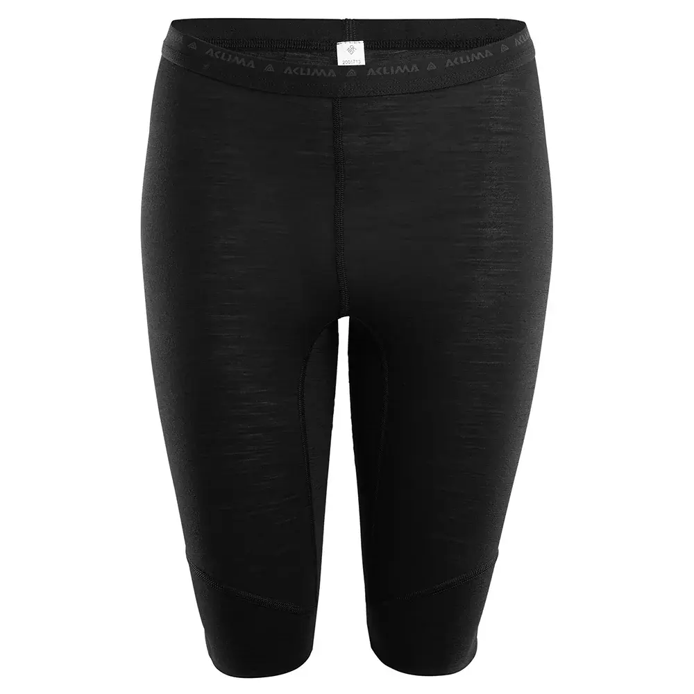 Aclima Szorty damskie Aclima LightWool Shorts Long Woman jet black