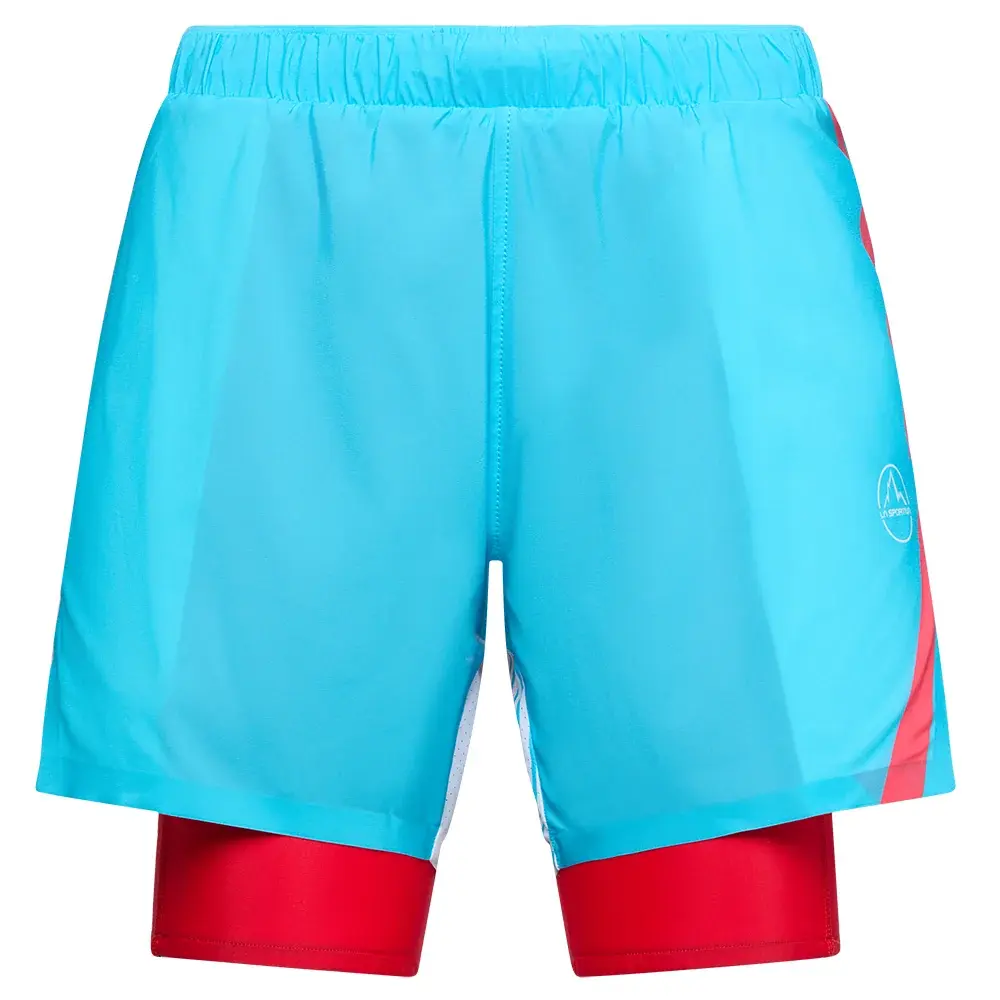 Szorty damskie La Sportiva Flow 5" Short malibu blue/hibiscus