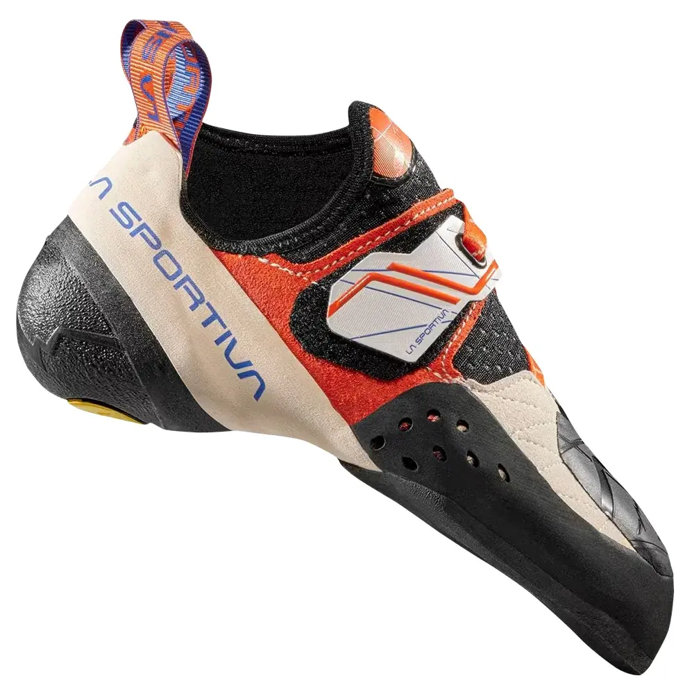 La Sportiva Buty wspinaczkowe damskie La Sportiva Solution Women white/lily orange_w00o03