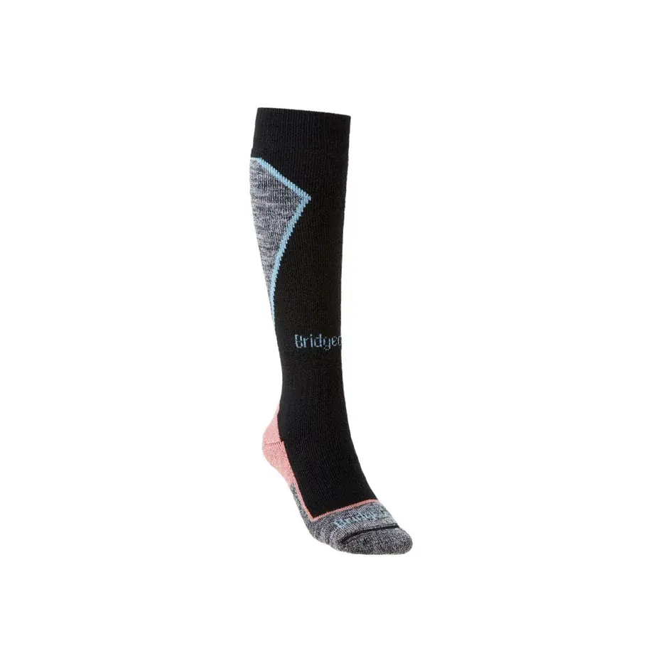 Podkolanówki narciarskie damskie Bridgedale Ski Midweight+ Women´s black/coral