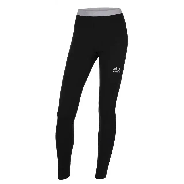 Husky Legginsy merino damskie Husky MERCIE L black, rozmiar