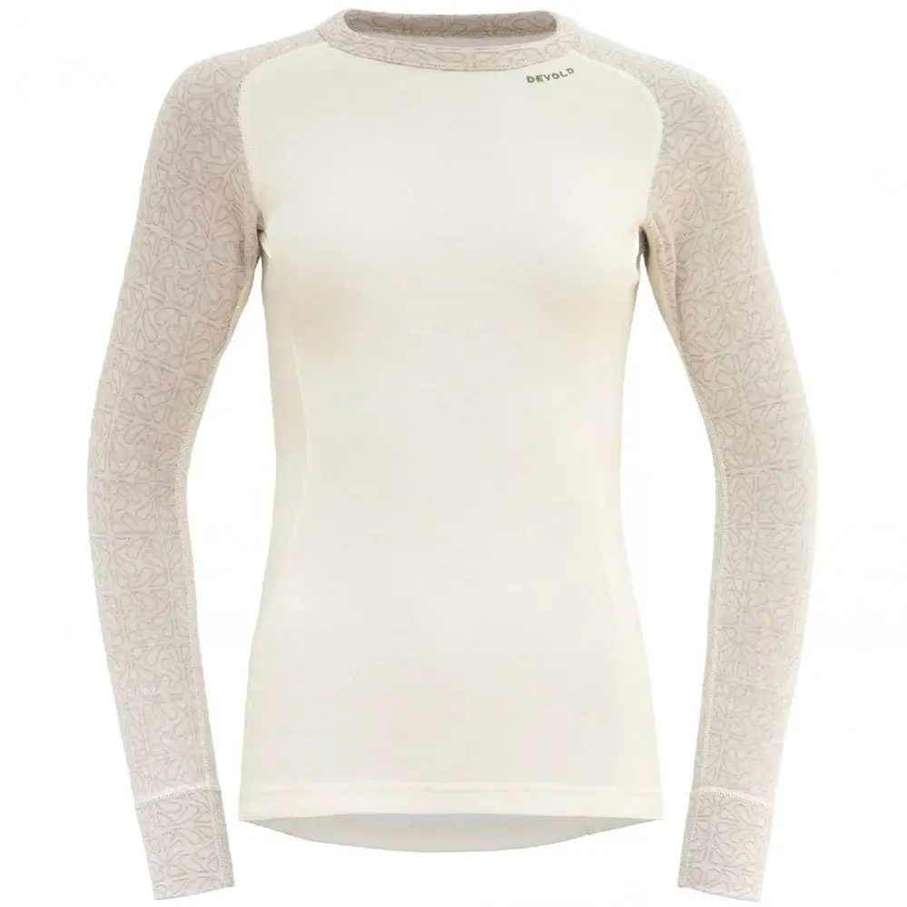 Koszulka merino damska Devold Duo Active 205 Shirt WMN raw white