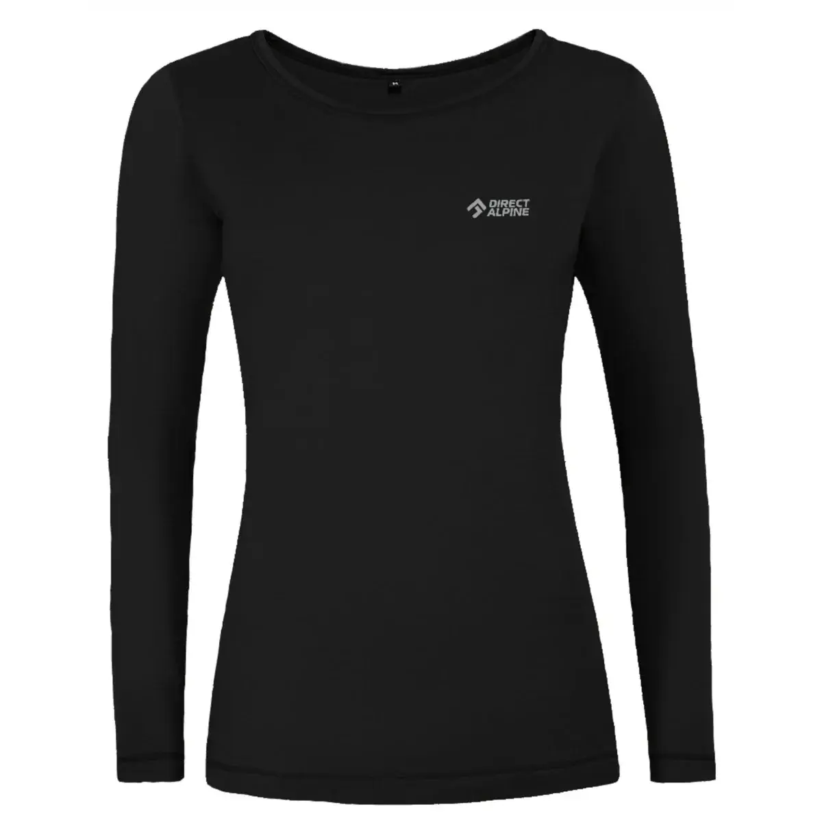 Koszulka merino damska Direct Alpine FURRY LONG LADY black (DA big font)