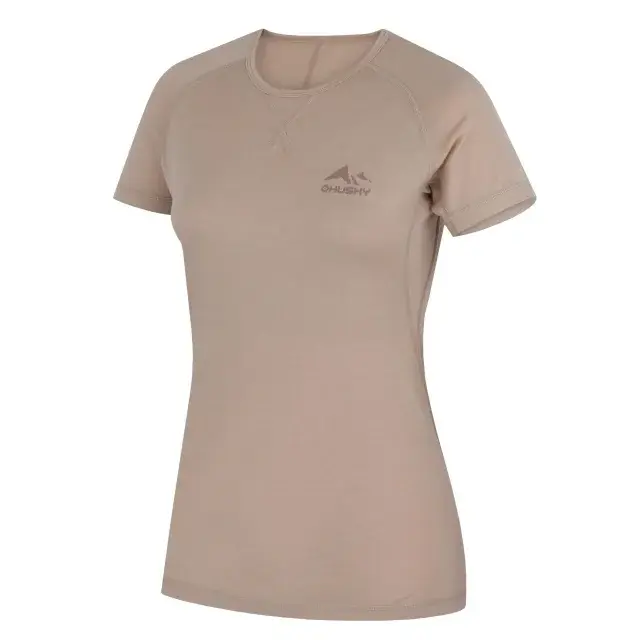 Koszulka merino damska Husky Mersa L beige
