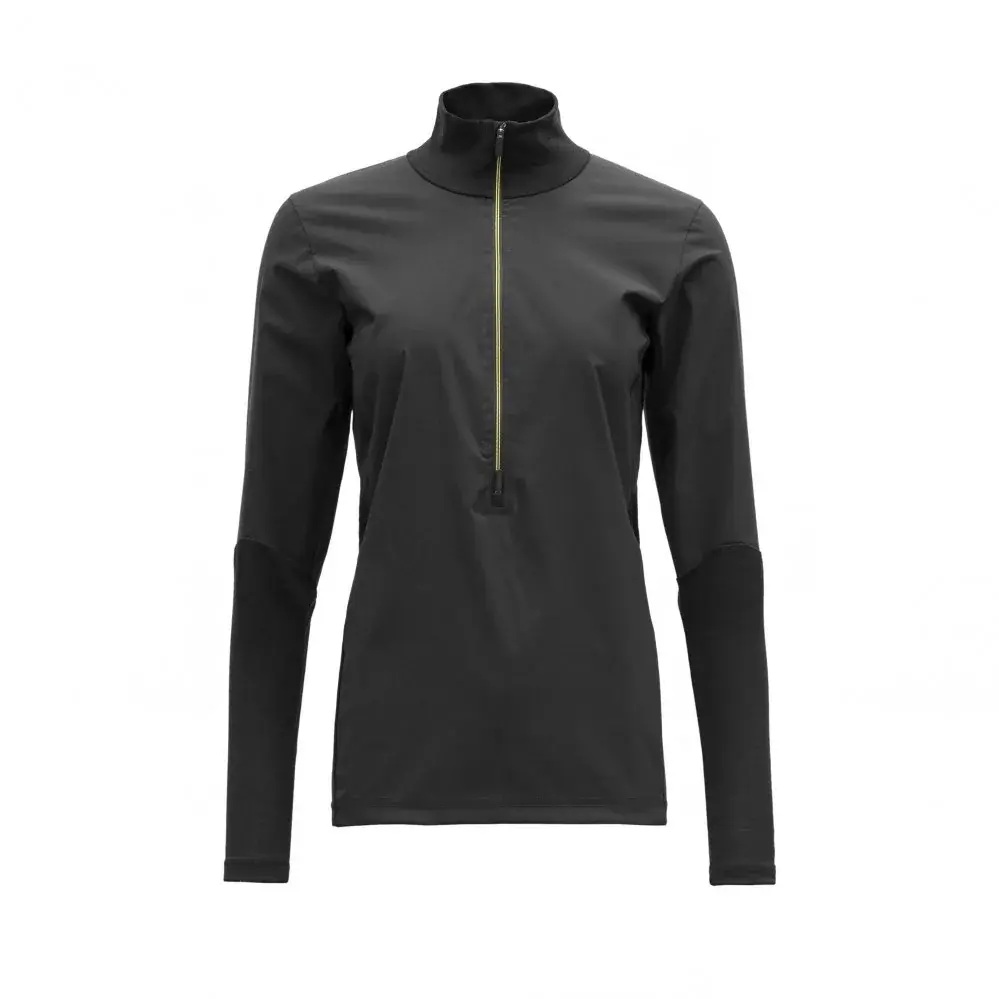 Devold Koszulka do biegania z wełny merino z długim rękawem damska Devold Running czarny