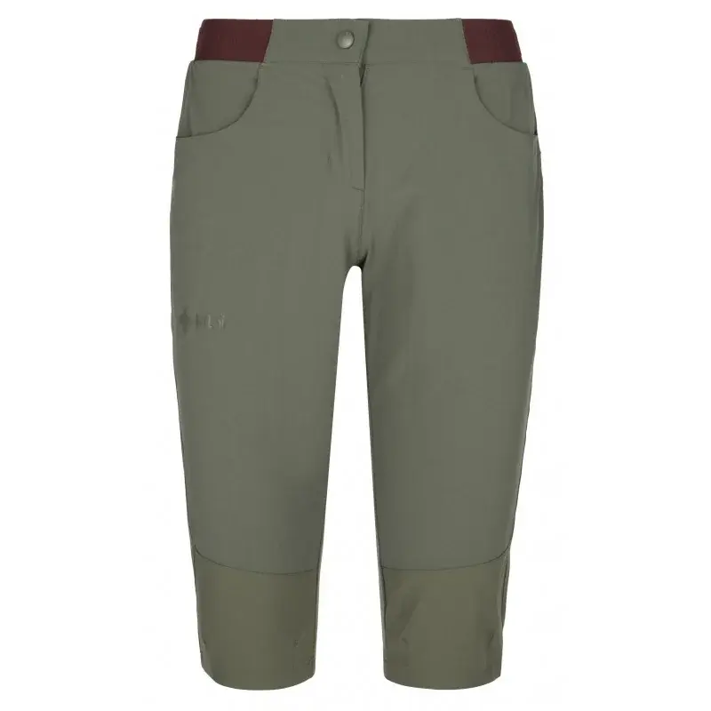 Spodnie outdoorowe 3/4 damskie Kilpi Meedin-W Khaki