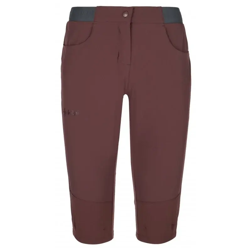 Spodnie outdoorowe 3/4 damskie Kilpi Meedin-W Ciemnoczerwony