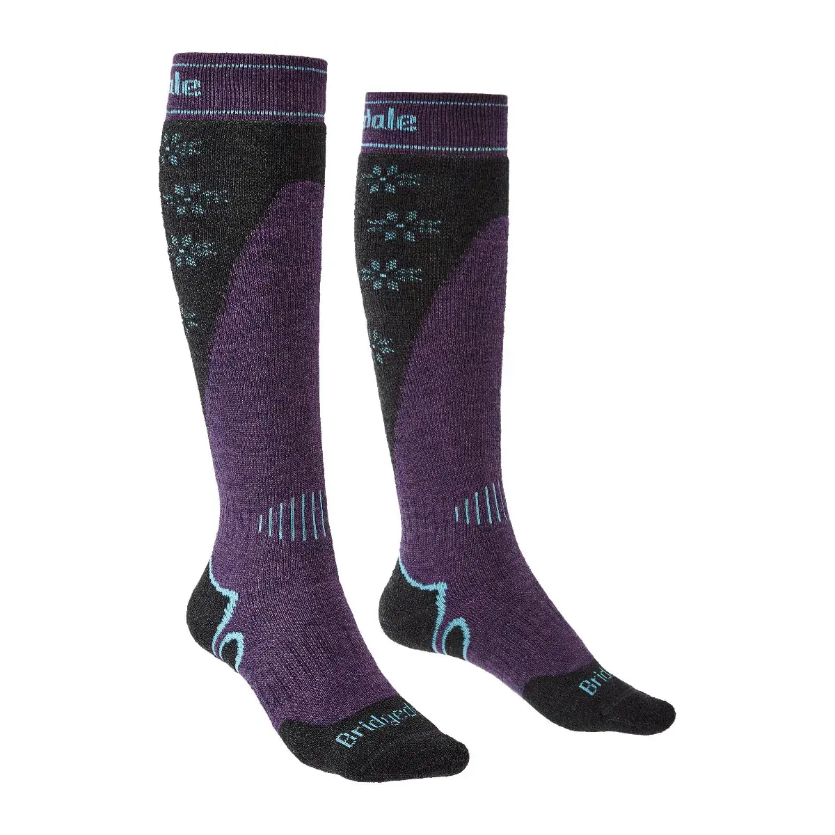 Skarpety damskie Bridgedale Ski Midweight+ dark purple/141
