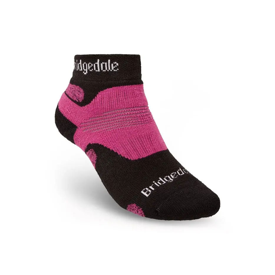 Bridgedale Skarpety damskie Bridgedale Hike Midweight Performance Ankle Black/Pink