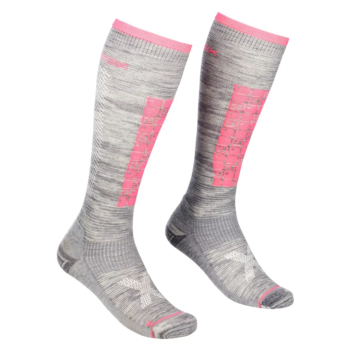 Skarpety damskie Ortovox Ski Compression Long Grey Blend