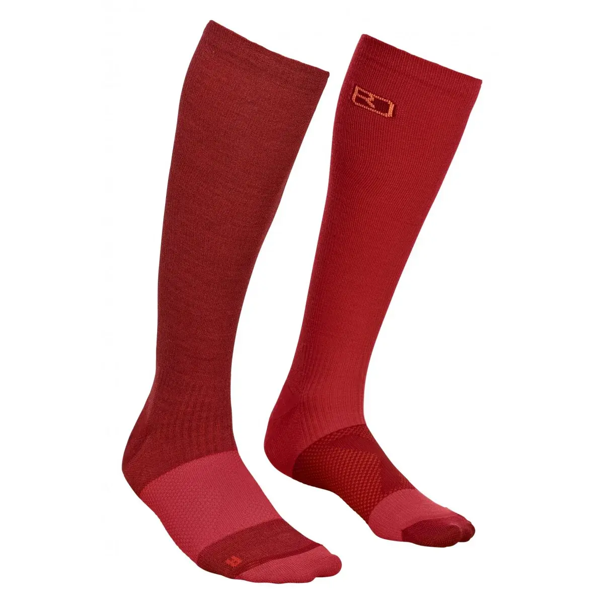 Skarpety kompresyjne damskie Ortovox Tour Compression Socks dark blood