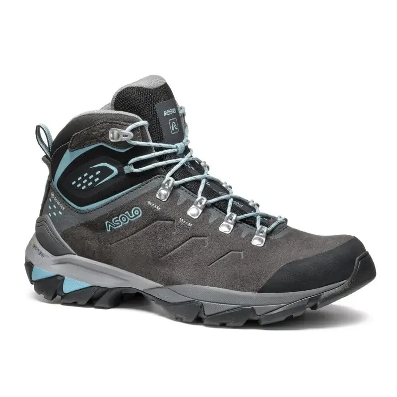 Asolo Buty trekkingowe szerokie damskie Asolo Acadia MID GTX Bunion ML graphite/sky blue