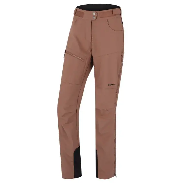 Spodnie softshellowe damskie Husky KESON L brown, rozmiar