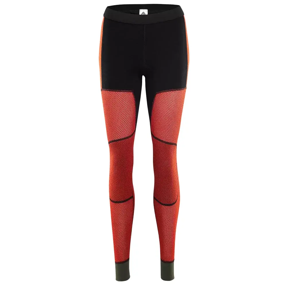 Aclima Legginsy termoaktywne damskie Aclima WoolNet Hiking Longs jet black/poinciana/capulet olive