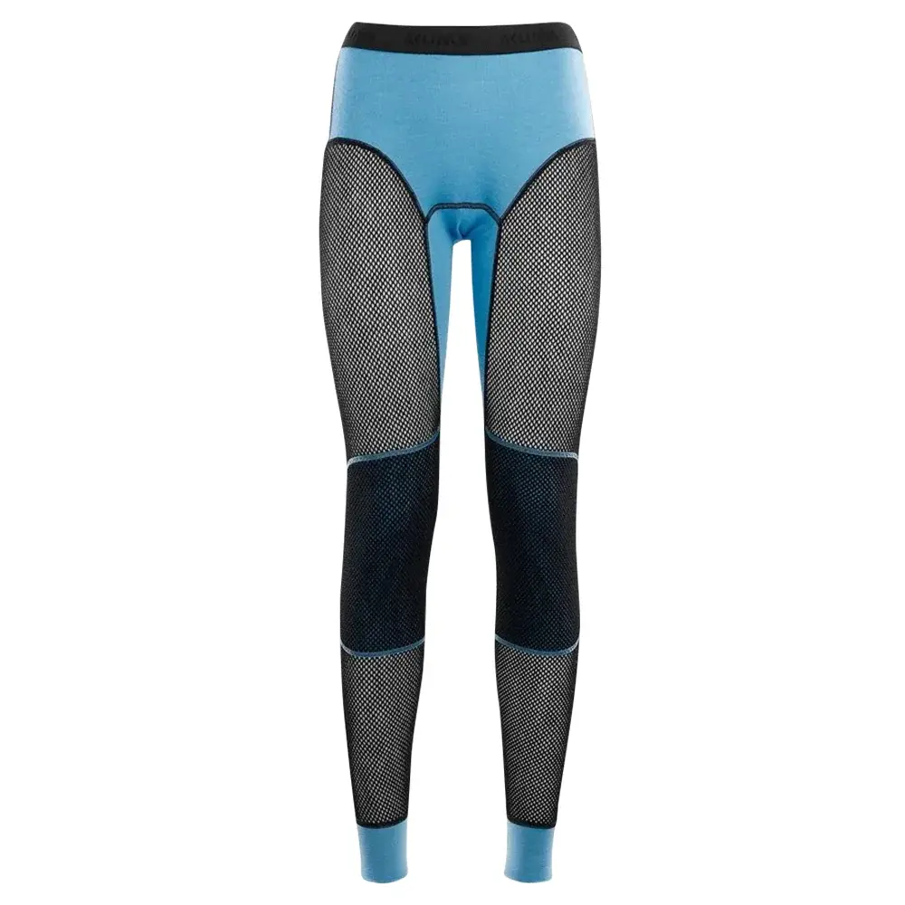 Aclima Legginsy termoaktywne damskie Aclima WoolNet Longs azure blue / jet black
